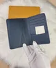 Luksusowa marka unisex krótkie portfele wytłaczane niebieskie zapycha szkic portfel