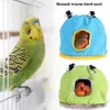 Warm Vogelbed Huis Hut Hangende Kooi Pluche Vogels Voor Hamster Papegaai Cages237C