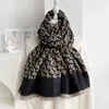 26% OFF Fashionable versatile double-sided long cashmere for women's winter warmth brushed thick shawl fashionable and trendy scarf