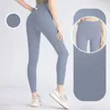 LL No embarrassment line Peach hip lift tights High-waisted running fitness pants European and American sports nude yoga pants women's leggings