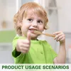 Toothbrush 20Pcs Children's Colorful Natural Bamboo Tooth Brush Set Soft Bristle Charcoal Teeth Eco Toothbrushes Dental O 230915