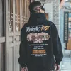 Mode Harajuku Hoodie Sweatshirt Heren Casual Zwart Hip Hop Japan Print Hoodie Streetwear Kleding Top Jas Mannelijke Winter 2XL SH190259Y