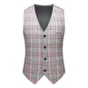 Męskie garnitury Blazers 2023 Moda Butique Butique Business Business Bankiet Ubranie płaszczowe Pole Kamizelki 3 szt. Suit zestawu 230915