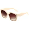 Hot-Selling Retro Square for Women Men Fashion Frame Sun Glasses Trendiga nyanser UV400 Skydd Solglasögon med låda