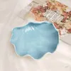 Bols Bol en céramique plat de service bonbons noix stockage océan méditerranéen décoration nautique pour la maison El Restaurant bleu