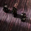 Gemstones Natural Obsidian Polyhedral Loose Gemstones Dice 7pcs Set Dungeons & Dragons Stone Dice Set DND RPG Games Ornaments Spot Goods Who