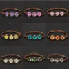 Link Chain Handmade Woven Dried Flowers Glass Beads Bracelet Women Jewelry Girls Ball Weave Lucky Flower Bracelets3186