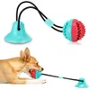 Pet Dog Chew Toy with Suction Cup Pull Ball Pet Molar Bite Product Rubber Durable Toy For Big Dog Interactive Pet Dog Toys Y200330234t