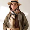 Scarves Women Autumn Winter Scarf Lady Cashmere Feeling Muffler Spring Fall Large Blanket Classic Plaid Shawl Soft Warm Wrap Wholesale 230915