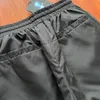 Hellstar Pantaloni con Bottoni in Nylon Cerato Petto da Uomo a Tubo Dritto con Bottoni Allentati Gambe Larghe da Strada Traspirante per Pantaloni Sportivi da Ballo Fitness Pantaloni da Corsa