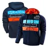 Pull de sport de moto, pull à capuche de loisirs pour moto, veste d'équipe pour hommes, pull avec fermeture éclair, peut être personnalisé 265F