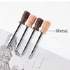 3PCS/SET 2.0mm Mechanical Pencil Light/dark Wood Grain Color Black Refills Art Sketch Office Lead For Writing Eraser Pen