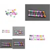 Tongue Rings Lot100Pcs Body Jewelry Ring Bells Nipple 14G1.6Mmx16Mmx6Mm Candy Colors Straight Bar Piercing Drop Delivery Dhgarden Dh09K