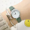 Wristwatches Simple Small Band Dial Women's Watch Primary School Students' Belt Quartz Digital