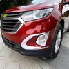 Alta qualidade ABS cromado 2pcs farol de neblina dianteiro do carro decoração guarnição 2pcs tampa de acabamento da lâmpada de neblina traseira para Chevrolet Equinox 2017-20182837