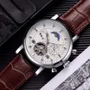 Navio rápido relógio suíço turbilhão de couro relógio de pulso automático masculino relógios de aço mecânico relógio masculino ph332214