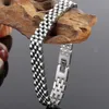 Bağlantı Zinciri 10mm Mesh Link Saat bileklik bileziği Erkekler için Kadın Altın Paslanmaz Çelik Mannen Kol Bandı El Takı Logosu Engravea3073