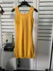 Vestidos casuales básicos Vestido de diseñador de punto para mujer Camiseta larga Chica negra Ropa de diseñador para mujer Verano Casual Lady Bodycon Sin mangas Algodón Prendas de punto Letra Sli