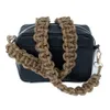 Bag del Rem handgjorda kristallflätad handväska handväska crossbody gitarrkamera armbands strass för297v247g