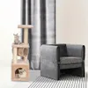 Scratchers 36 Cat Tree Bed Furniture Scrating Tower Post Condo Kitten Pet House Beige235q