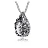 Pendentif Colliers Chaîne en acier inoxydable Collier demi-face Bouddha Visage Diable Glamour Rock Hip Hop Hommes et femmes Bijoux292h