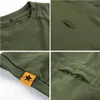 Mäns T-skjortor Kort ärm T-shirt Summer Tactical Military Shirt Outdoor Sports Snabbtork