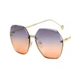 Модные классические солнцезащитные очки для женщин и мужчин в металлической квадратной золотой оправе UV400, солнцезащитные очки в винтажном стиле, защитные дизайнерские очки с коробкой