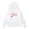 Hoge kwaliteit 2023 Majella MM Multi Stripe met kalender klassieke print hooded sweatshirt voor heren en dames