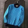 Ropa de lujo Suéter para mujer para hombre Diseñador Suéteres Casual Punto Contraste Color Manga larga Otoño Moda Clásico Señoras Collar Algodón