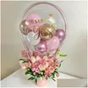 Gift Wrap Flower Box Round Love Bouquet Preserved Packaging Wholesale I You Der Veet Heart Cardboard Luxury Paper Soap Rose Drop Del Dhjpx
