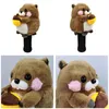 Andra golfprodukter Söt Bear Golf Driver Head Cover Golf Club 460cc Fairway Wood Golf Headcover för Man Wome Golf Gift 230915