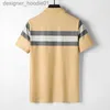 Hommes Survêtements T-shirt Designer T-shirt Luxe Été Plaid Impression Broderie T-shirt Femme Modèle Classique Noir et Blanc Mode Casual Top 100 Coton Assorti