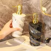 Bottiglie di stoccaggio Dispenser di sapone in ceramica Bagno Bottiglia di liquido Detersivo per mani Doccia Gel Shampoo Bianco