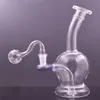 DHL gratuit 7 pouces 14mm femelle verre bongs narguilés en ligne perc conduites d'eau Dab plates-formes pétrolières Recyclerash Catcher Bong avec 14mm mâle verre brûleur à mazout tuyaux prix le moins cher