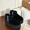 Women Classic Ultra Mini Braid Platform أحذية ثلجية ذات باطن سميكة ذات طراز عرقي مصغرة بأحذية قصيرة لأحذية WGG للسيدات