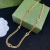 Designer Chokers Necklace Fashion link Chains Gold G-letter Necklaces For Men Women Jewlery