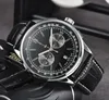 الرجال الجديد BR الساعات القطر كل الاتصال الهاتفي Quartz Watch Navitimer 1884 أفضل العلامة التجارية Chronograph Clock Belt Mens Mens