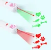 Laser Cat Teasing Stick Punto rosso Puntatore luminoso a LED Giocattoli interattivi Cacciatori di cani gattino Addestramento Accessori per animali domestici Teasers