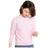 Women's Sweaters brand Spring Casual Women Sweater Pullovers ONeck Cashmere Solid Harmont Long Sleeve Embroidery Soft Blaine 230915