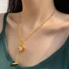 Gulddesigner halsband mode Sier halsband premium smycken bröllopsfest juveler gåva