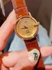 G Letter Designer Classic Retro Watches Men Women Quartz Movement Clock äkta läder Auto Date Reloj de Lujo Sapphire Waterproof Watch