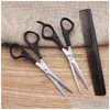 Forbici 3Pc Cesoie Per Taglio Dei Capelli Parrucchiere Professionale Barbiere Diradamento Set Per Parrucchiere Strumento Per Lo Styling Pettine Consegna A Goccia Attrezzi Da Giardino Domestico Dhbgs