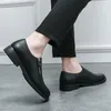 Dress Shoes 2023 Leather Men Casual Mens Loafers Moccasins Breathable Slip On Black Driving Plus Size