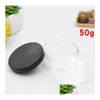 Refillable Compacts 30G 50G Loose Box Portable Plastic Puff Sifter Empty Cosmetic Container Jars Pot Beauty Tool Drop Delivery Health Dheuc