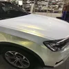 Pearlecsent Chameleon Glossy White Gold Vinyl Wrap With Air Release Pearl Gloss Car Wrap Foil DIY Styling Sticker Decal Film 1 52x256Q