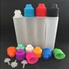 15 ml 30 ml eliquid flask dropper PE plast tom pennstil flaska med färgglada mössor e juice flaskor cisdl