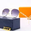 Designer zonnebril voor dames Zonnebril voor dames Hiphop Luxe bijpassende rijstrandschaduw UV-bescherming Gepolariseerde glazen Geschenken met doos