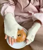 ファッション女性ウィンターウールカシミアシェルグローブタッチスクリーンデザイナー温かい滑り止めタッチ純粋な手袋のための贈り物レッドホワイト