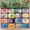 32pcs box Mixed Mermaid Printing Mini Pill Case Collectables mini Box Diy storage Iron lipstick case small tin LJ2008122848