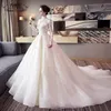 Hochzeit neue Blei europäische und amerikanische Prinzessin Traum lange Drag Tail Retro große Größe Qi Di Braut Hochzeitskleid girl293l